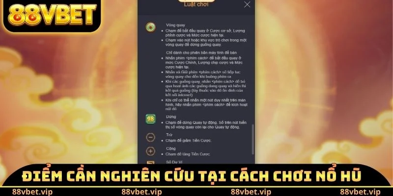 Điểm cần nghiên cứu tại cách chơi nổ hũ đổi thưởng